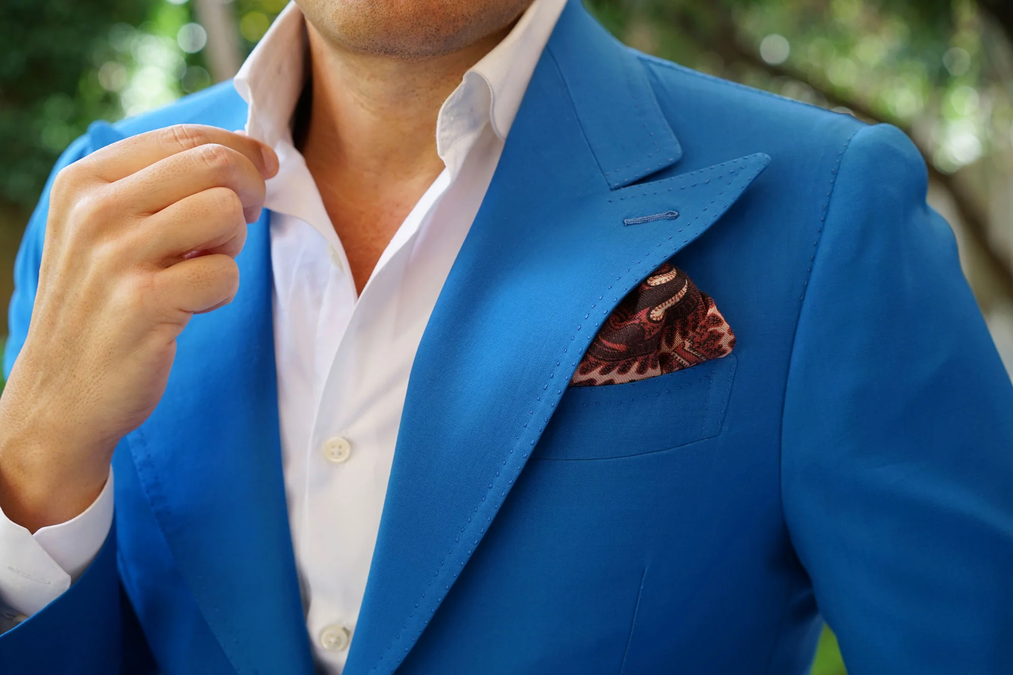 The Hardest Working Man in Show Business Wool Pocket Square - Image 9