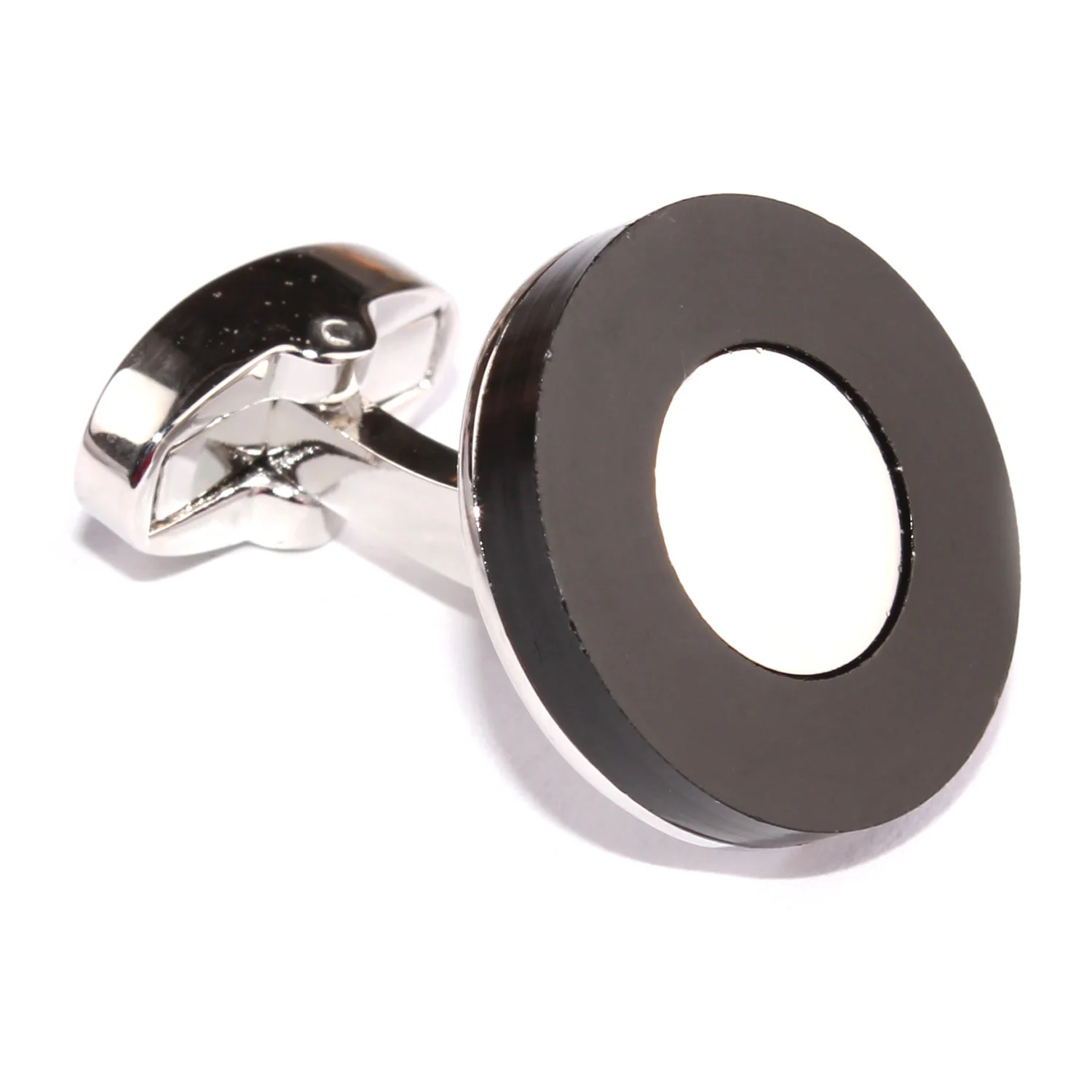 The Kingsman Black and Silver Cufflinks - Image 3