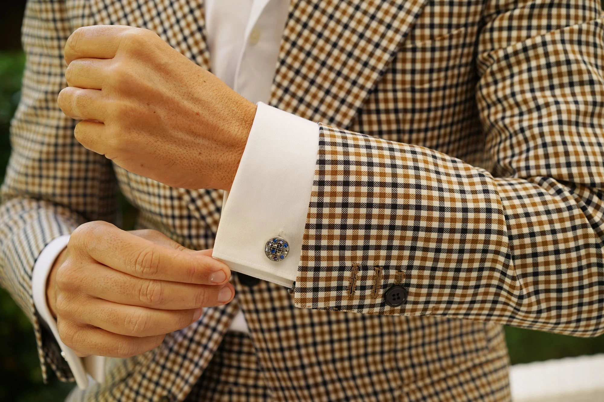 The Moroccan Blue Cufflinks - Image 9