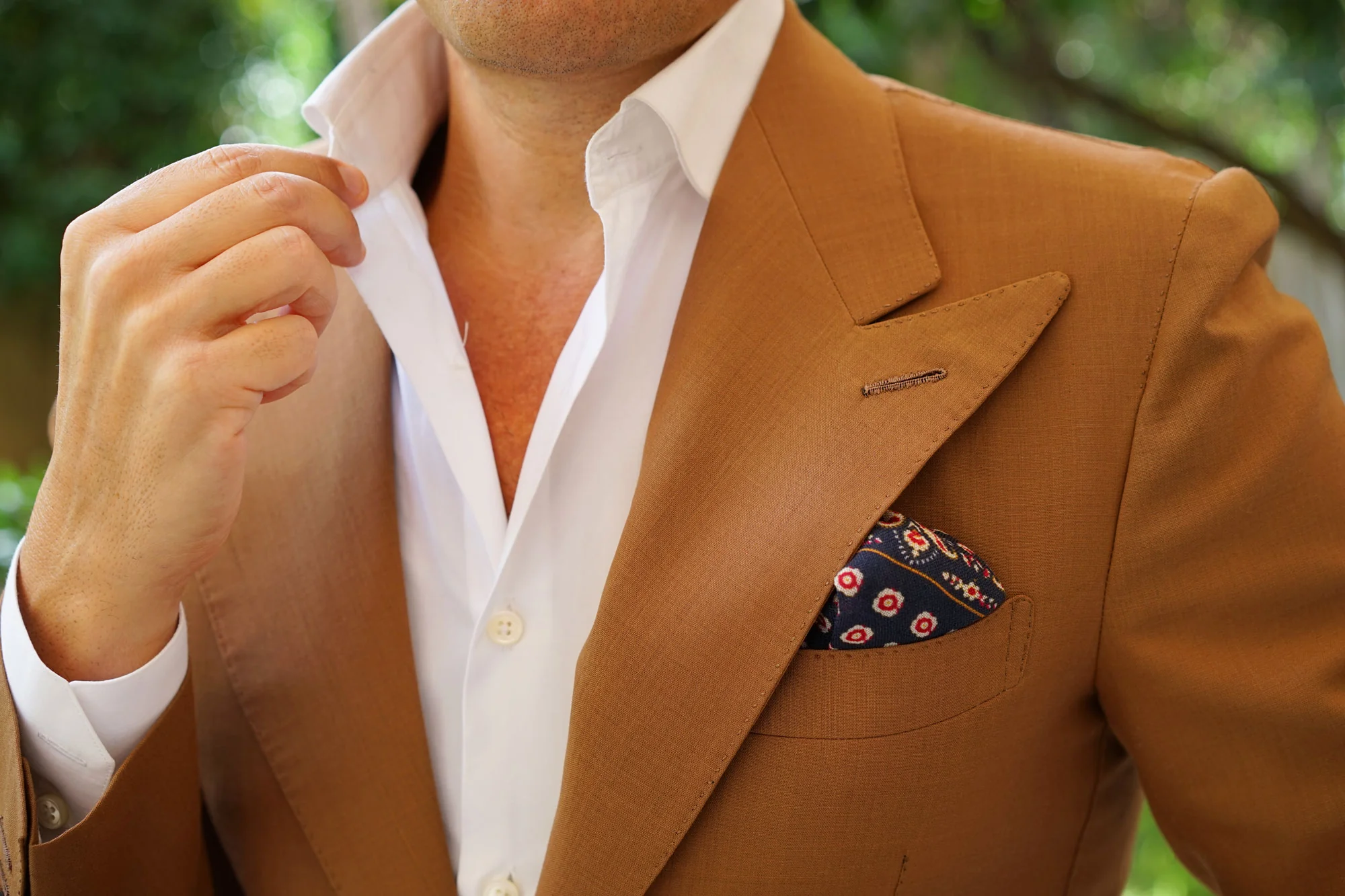 The Yakuza Navy Wool Pocket Square - Image 6