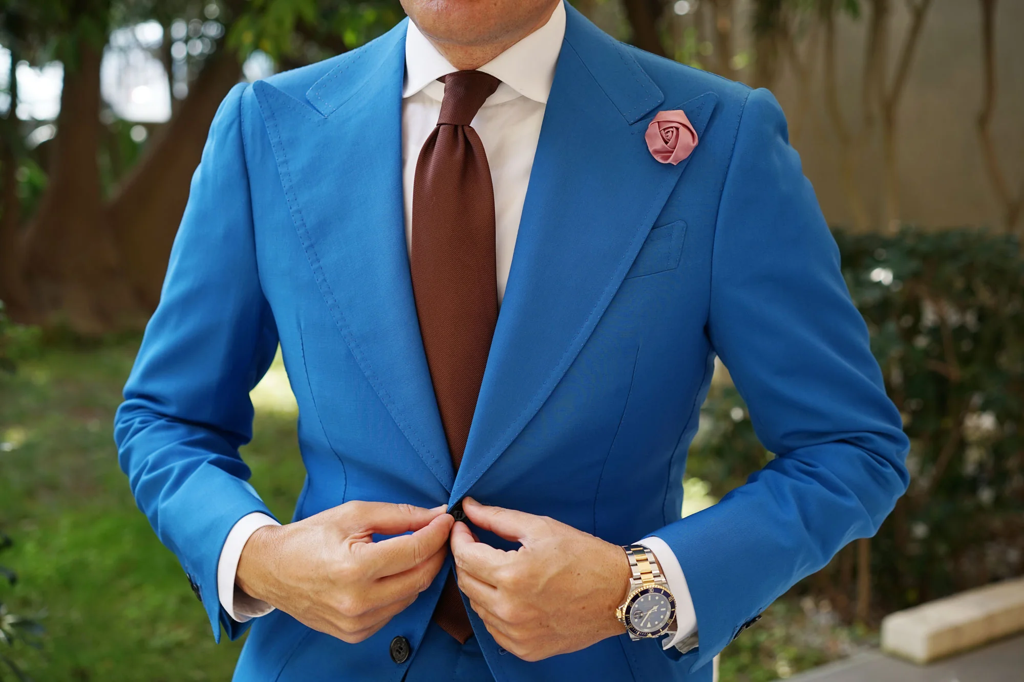 Thulian Pink Lapel Flower - Image 5