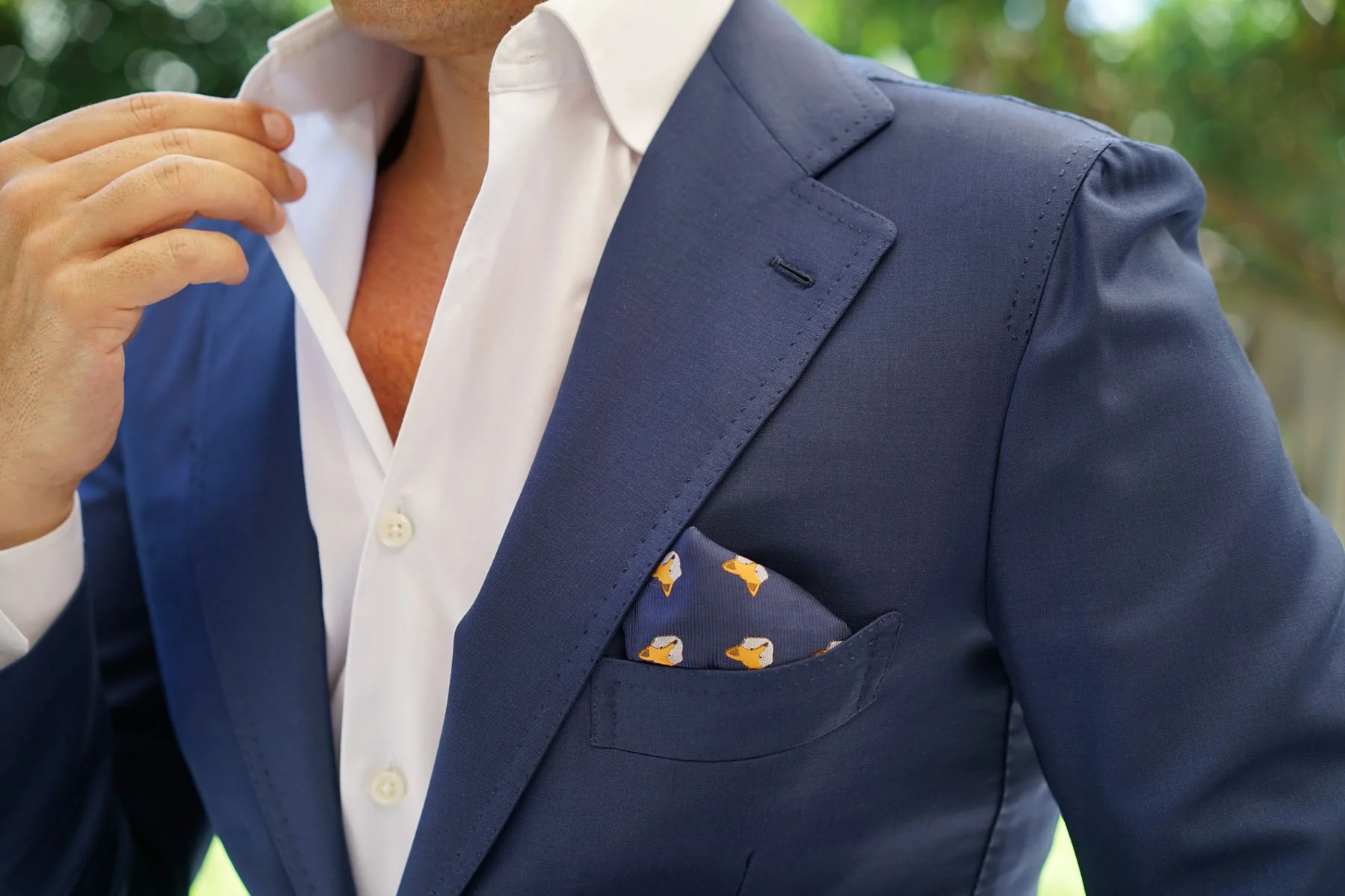 Tibetan Sand Fox Pocket Square - Image 5