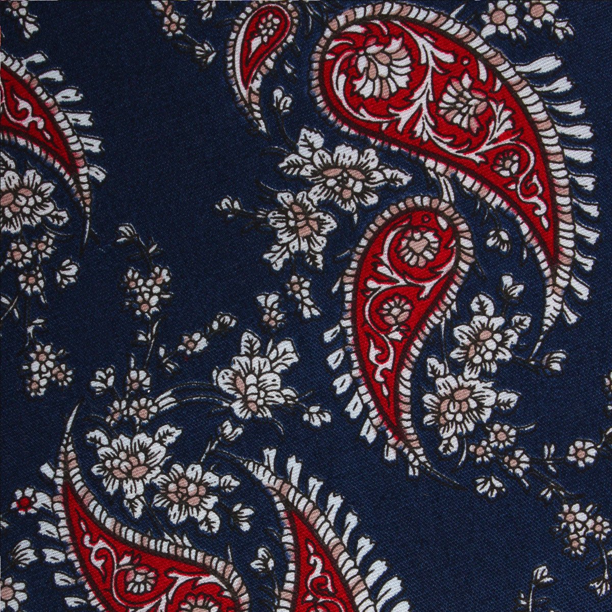 Trasimeno Blue with Red Paisley Kids Diamond Bow Tie - Image 2