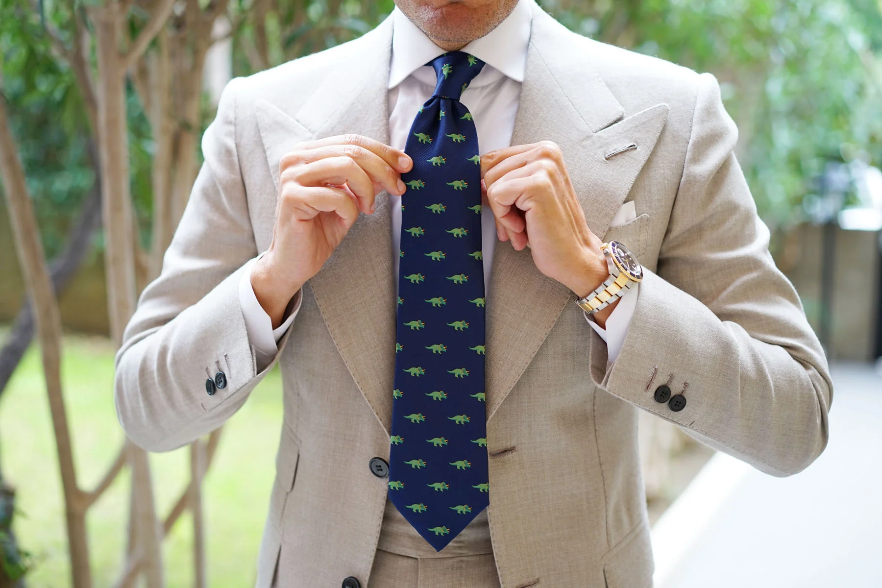 Triceratops Dinosaur Necktie - Image 4