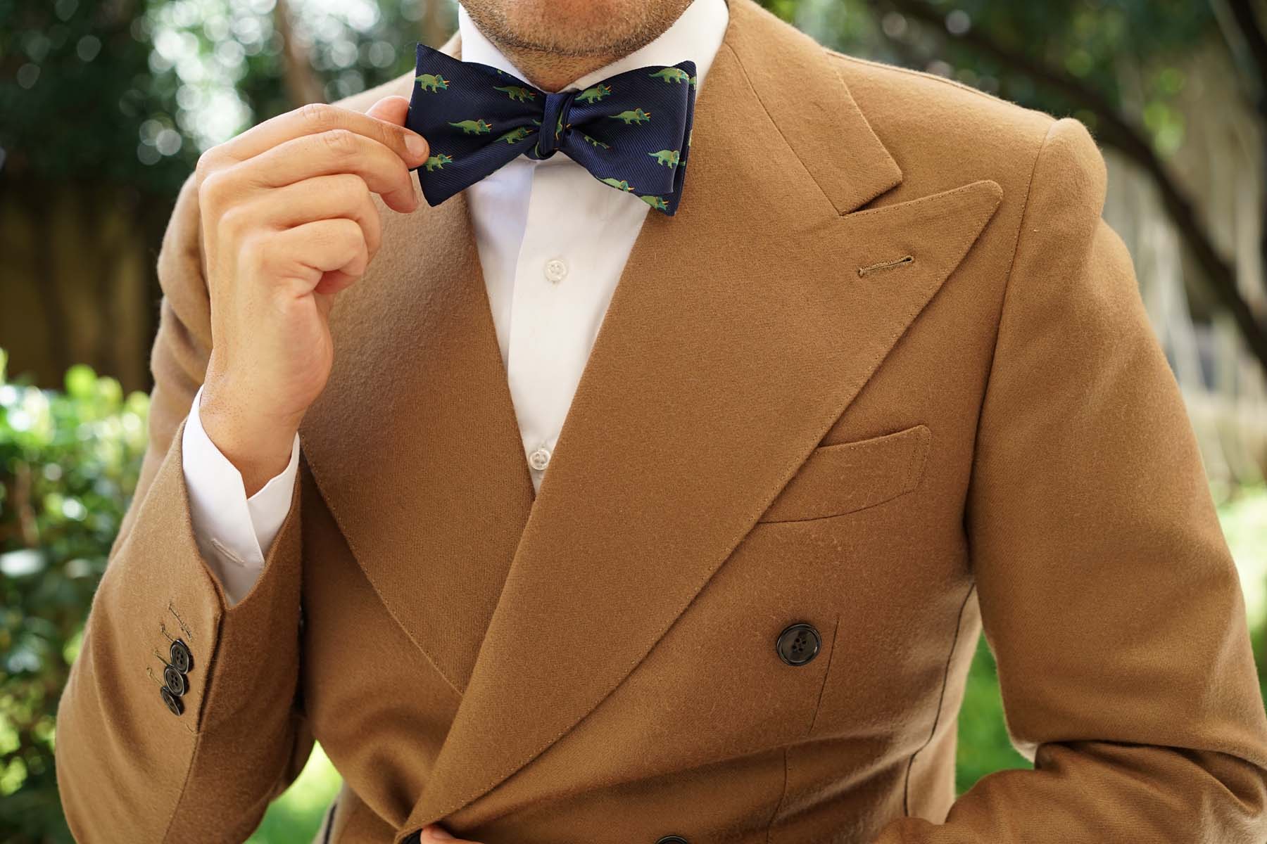 Triceratops Dinosaur Self Bow Tie - Image 6