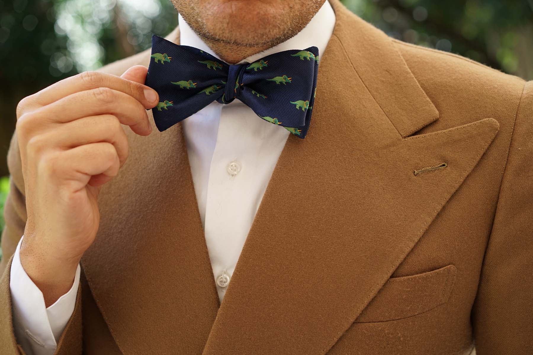 Triceratops Dinosaur Self Bow Tie - Image 7