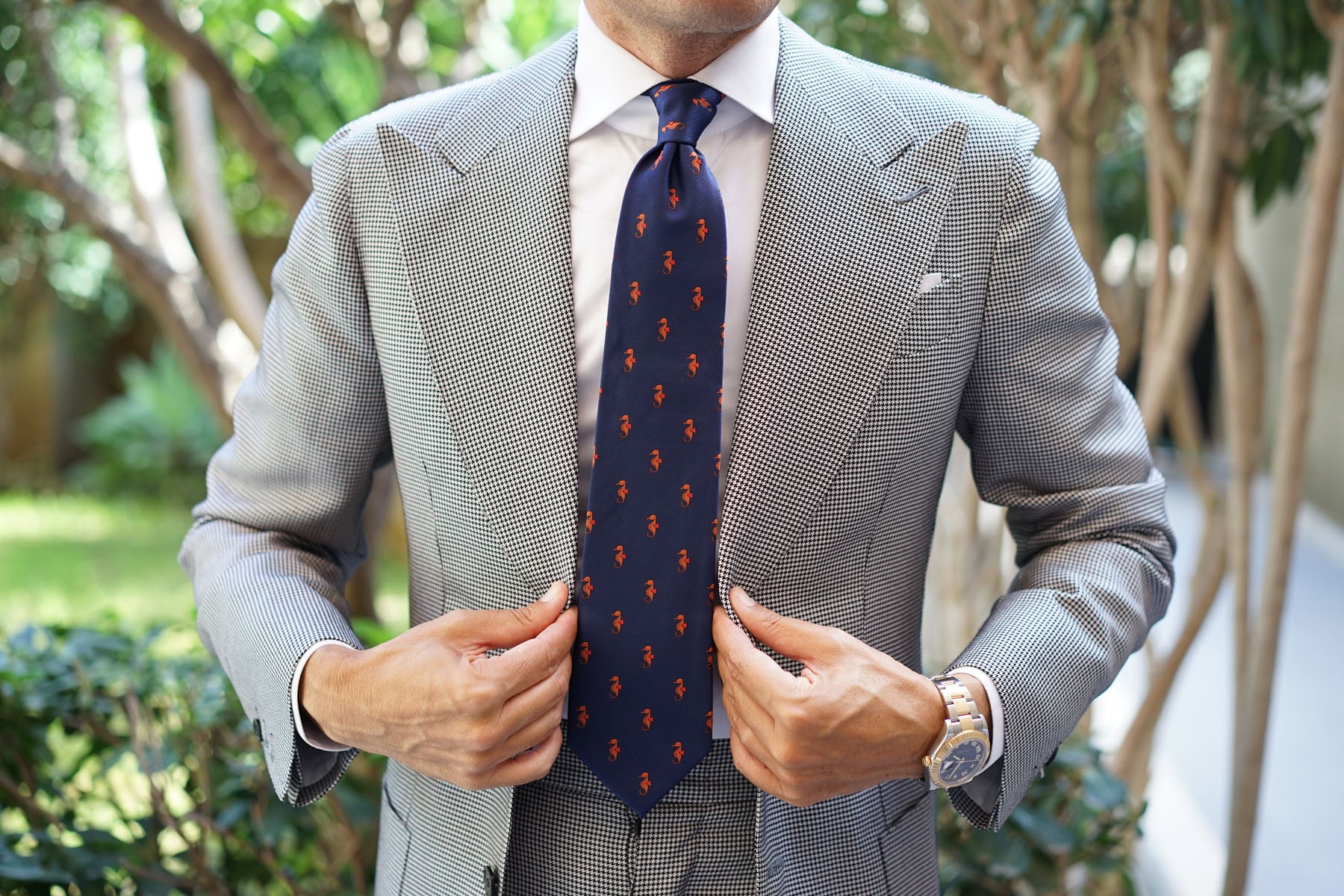 Tropical Seahorse Necktie - Image 4