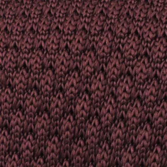 Trouvaille Brown Knitted Tie - Image 2