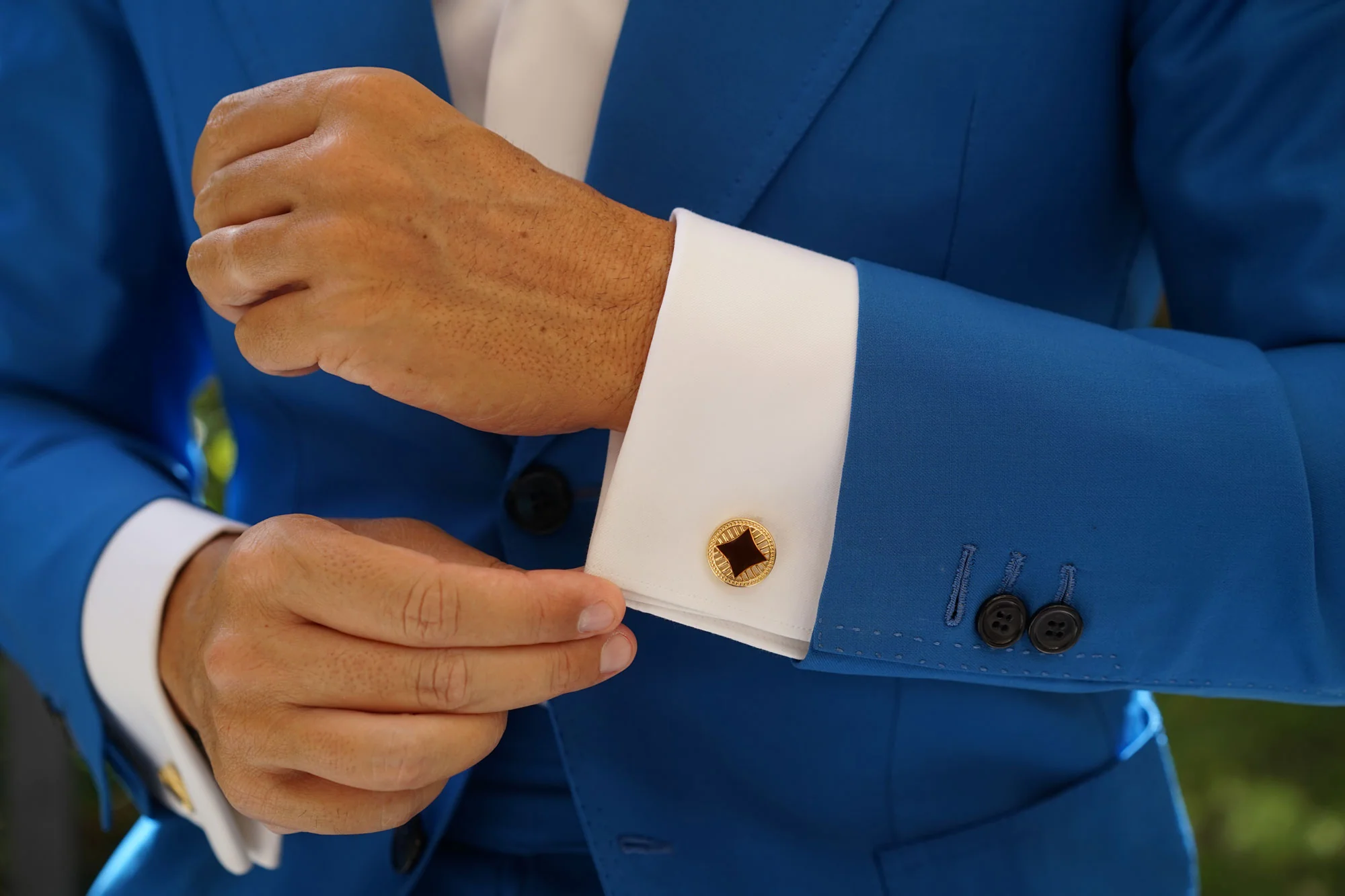 Turkish Gold Medallion Cufflinks - Image 7