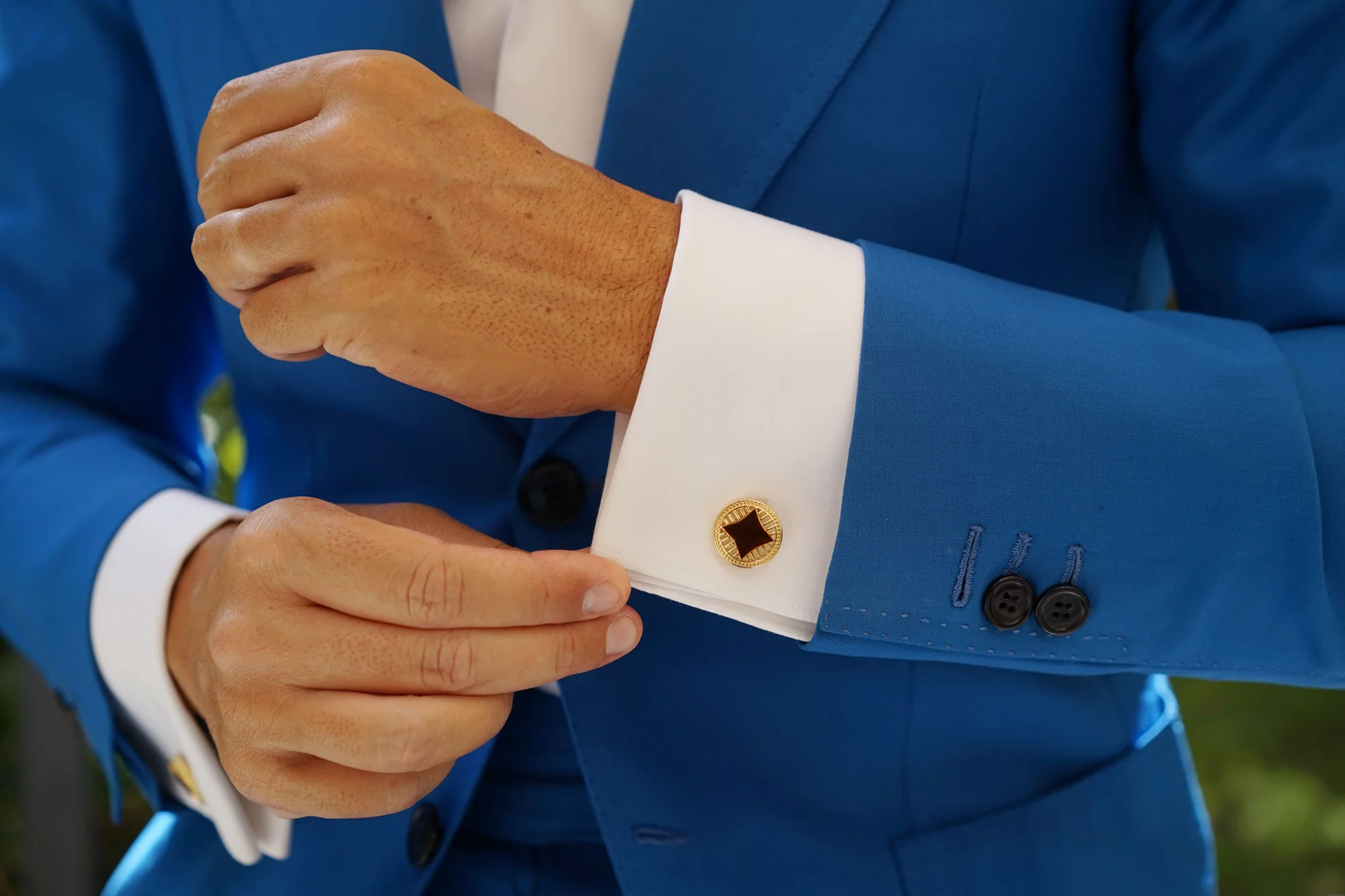 Turkish Gold Medallion Cufflinks - Image 8