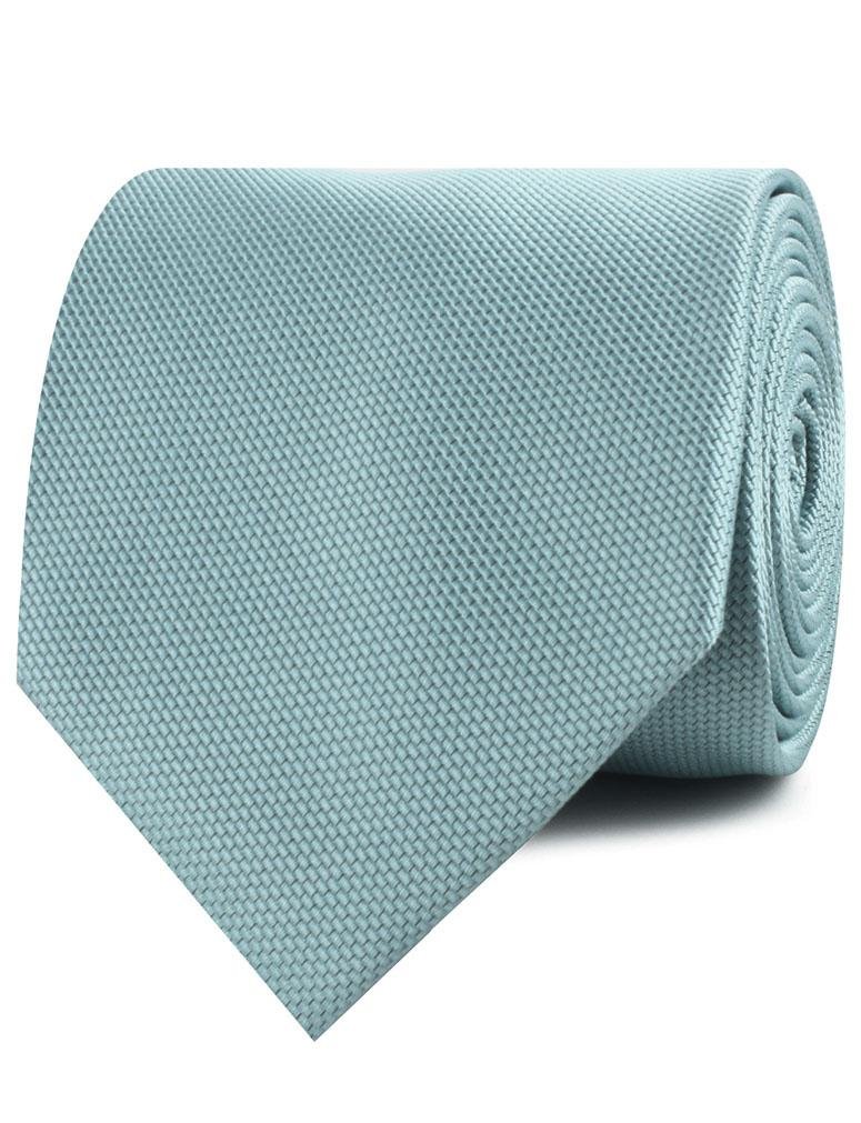 Turkish Teal Blue Weave Necktie - Image 2