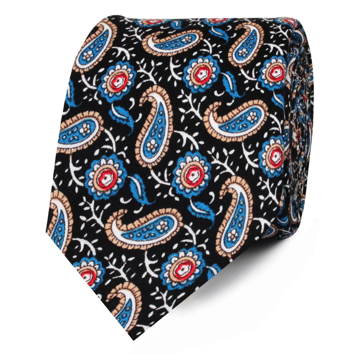 Turkmenistan Paisley Skinny Tie - Image 2