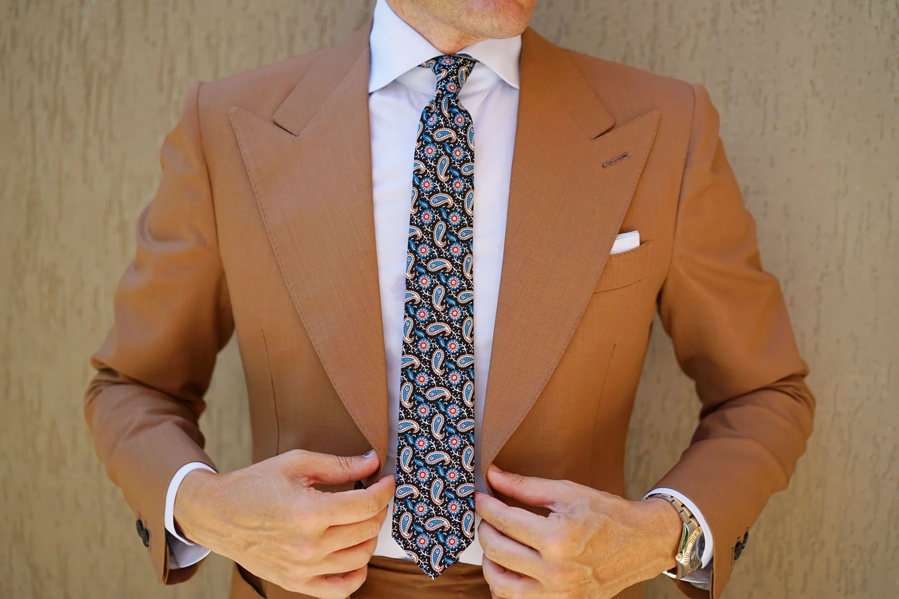 Turkmenistan Paisley Skinny Tie - Image 9