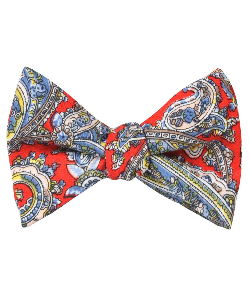 Ulysses Paisley Self Bow Tie - Image 2