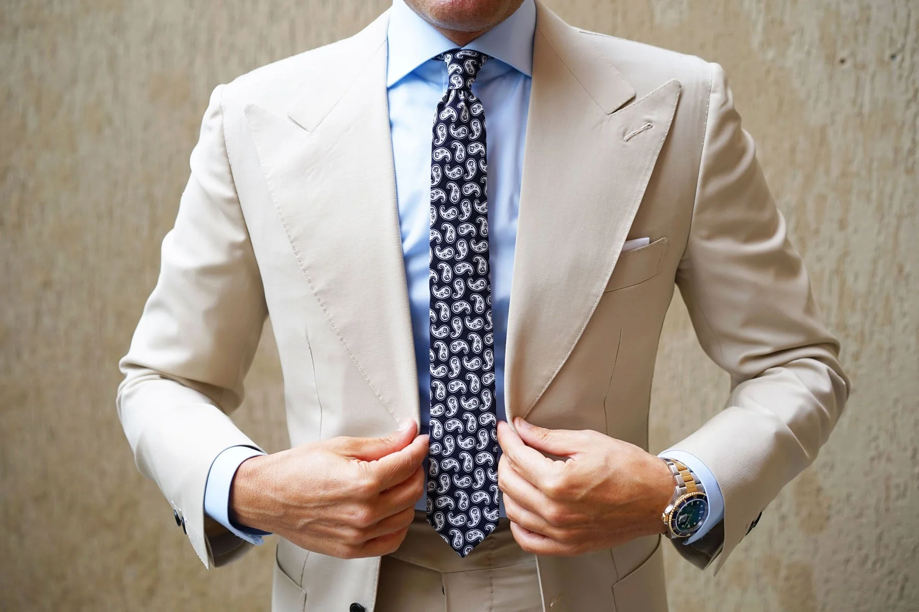 Van Gogh Teardrop Paisley Skinny Tie - Image 6