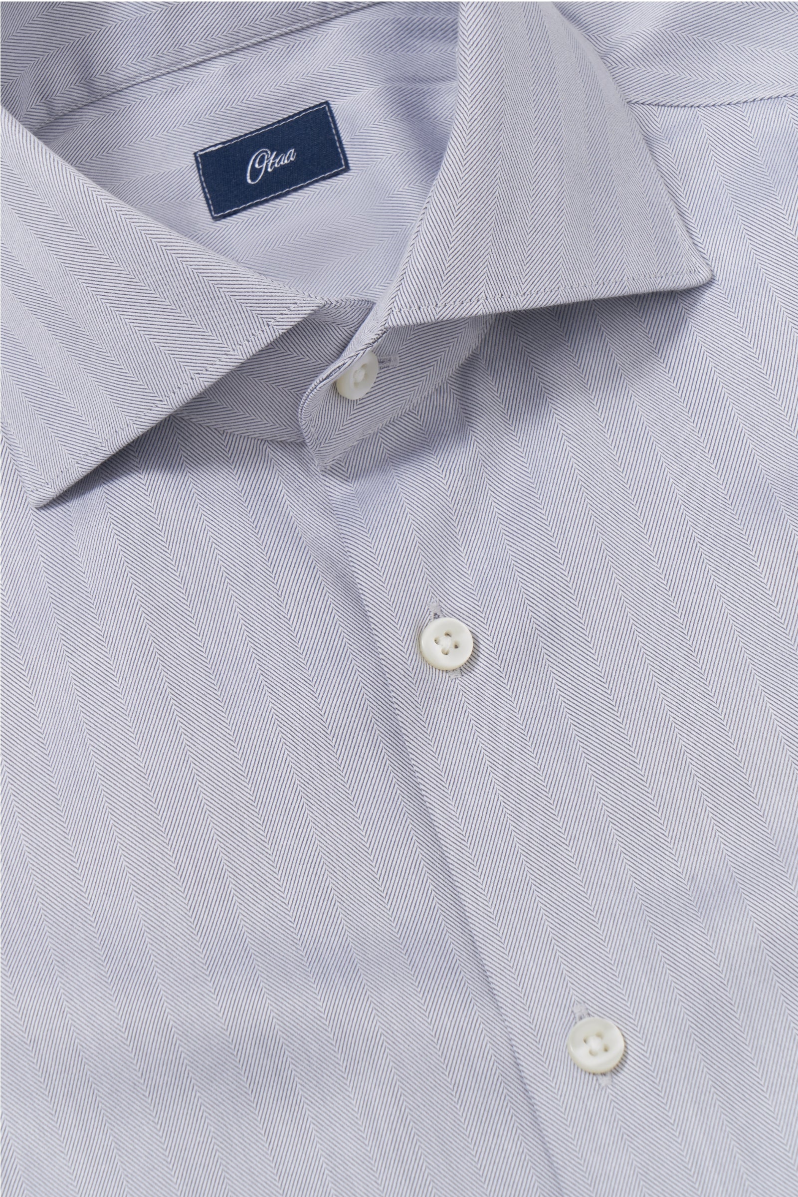 Van Patten Gray Herringbone Lucious Non-Iron Shirt - Image 6
