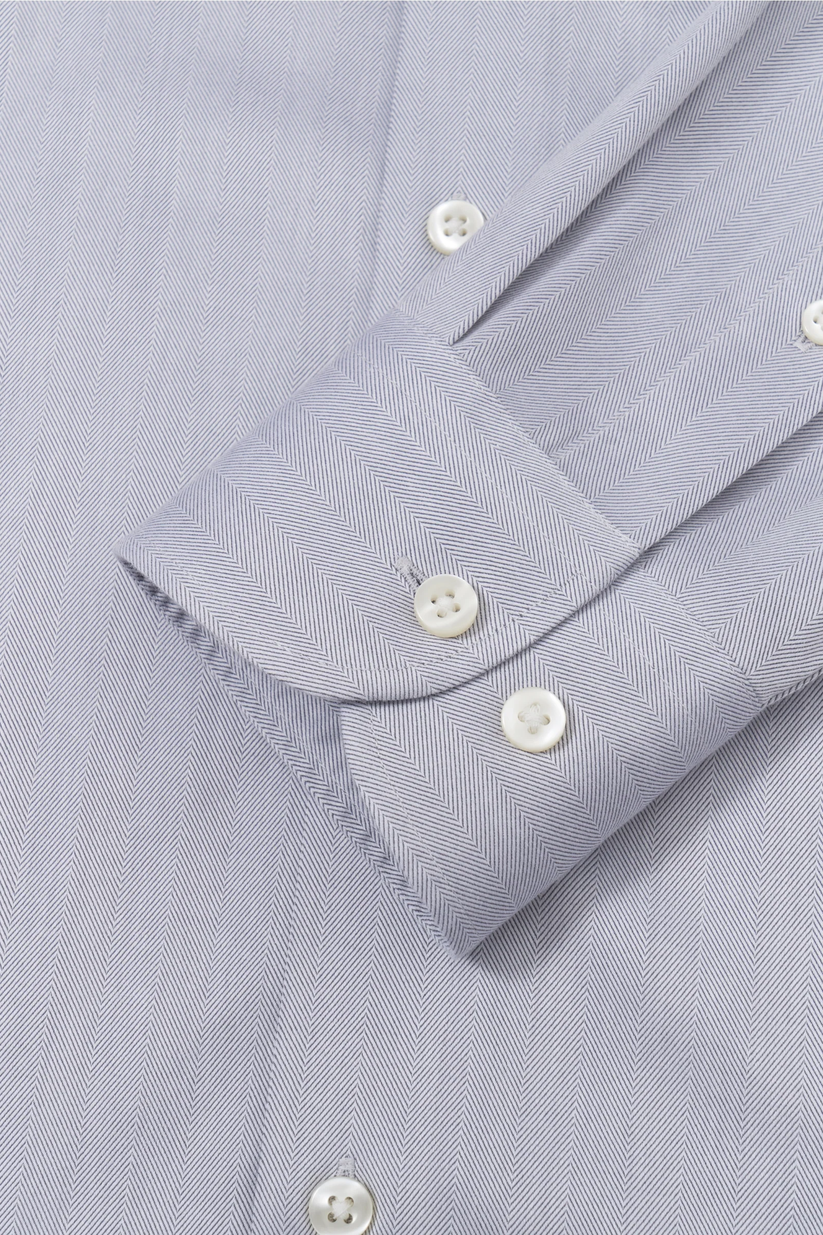 Van Patten Gray Herringbone Lucious Non-Iron Shirt - Image 8