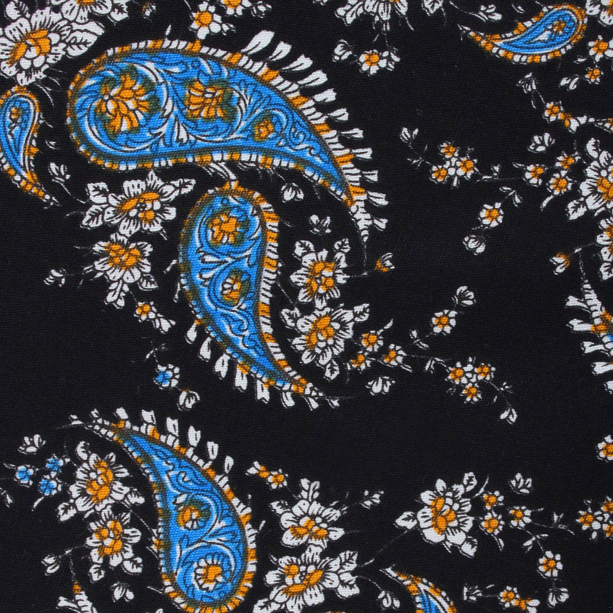 Venetian Lagoon Blue Paisley Pocket Square - Image 2