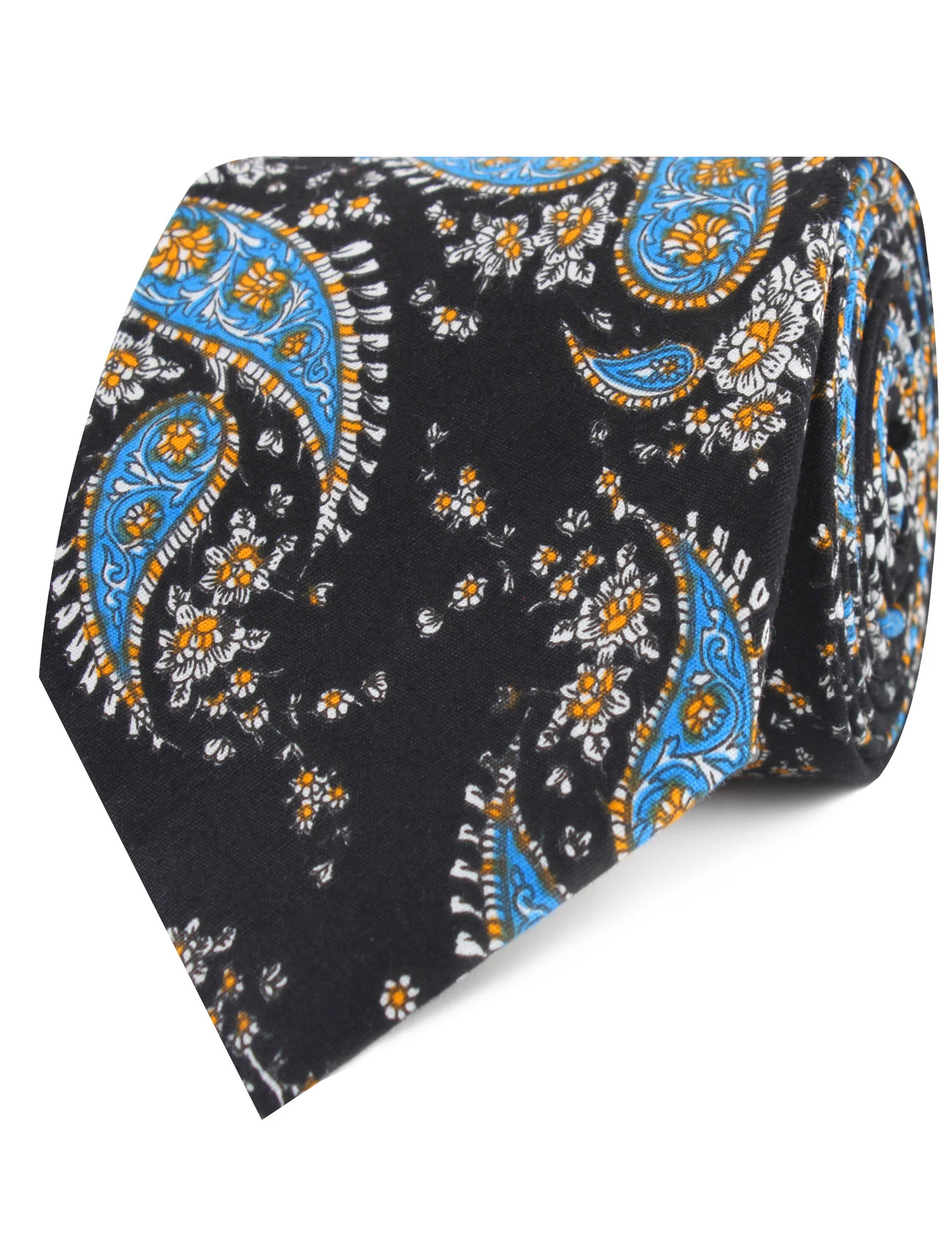 Venetian Lagoon Blue Paisley Tie - Image 2
