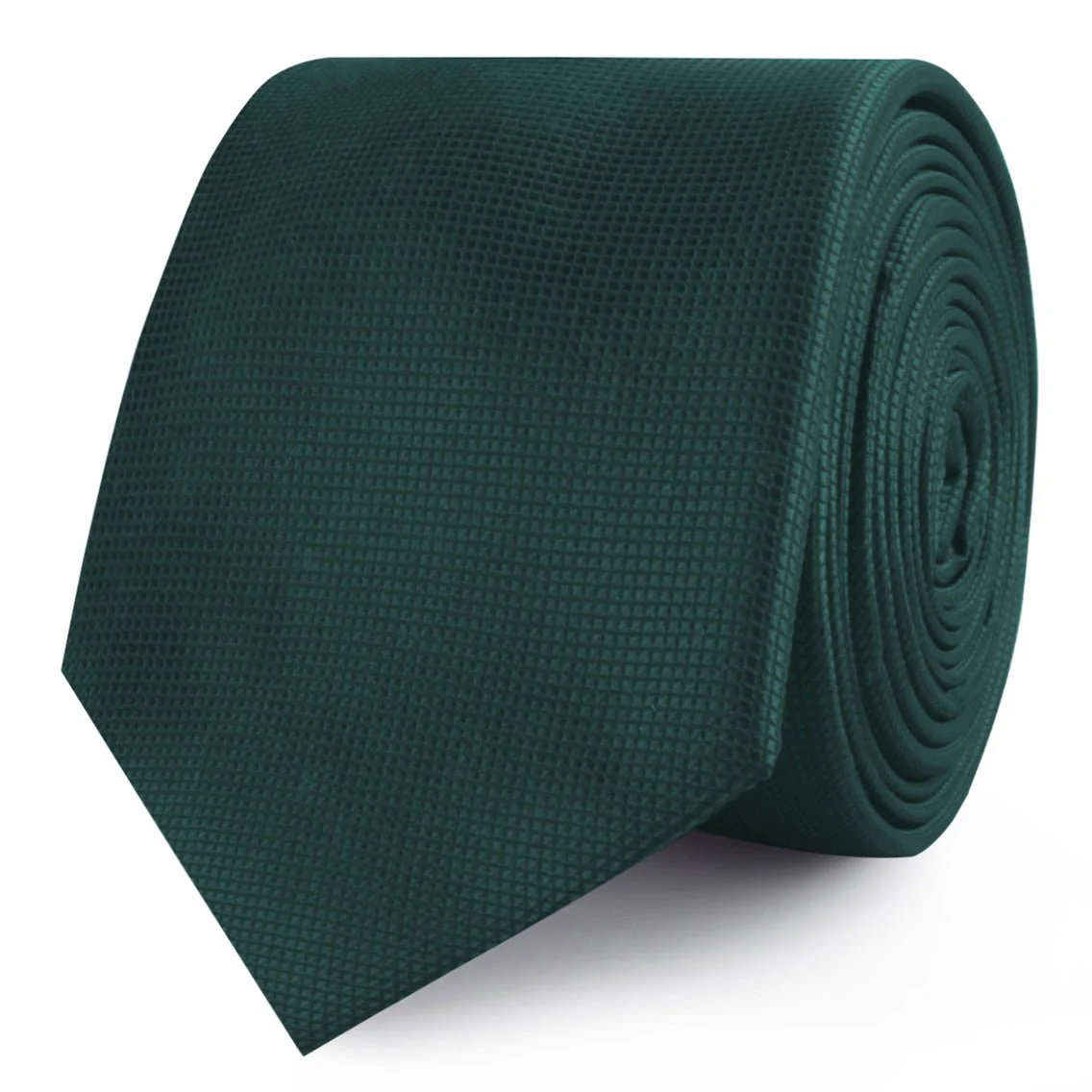 Venice Dark Green Diamond Skinny Tie - Image 2