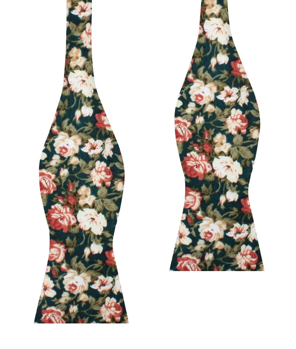 Villa d’Este Italian Floral Self Bow Tie