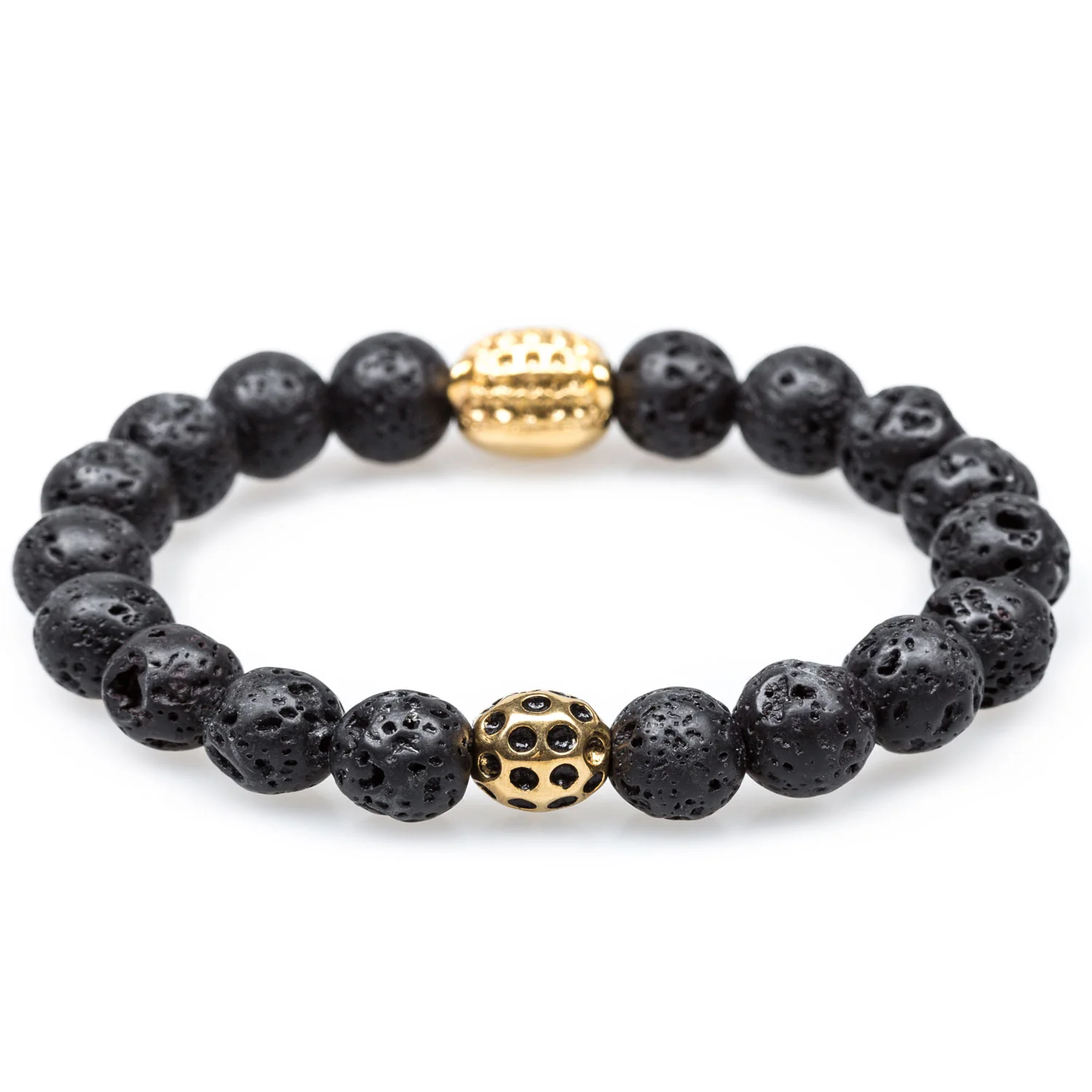 Volcanic Rock Warrior Gold Panther Bracelet - Image 2