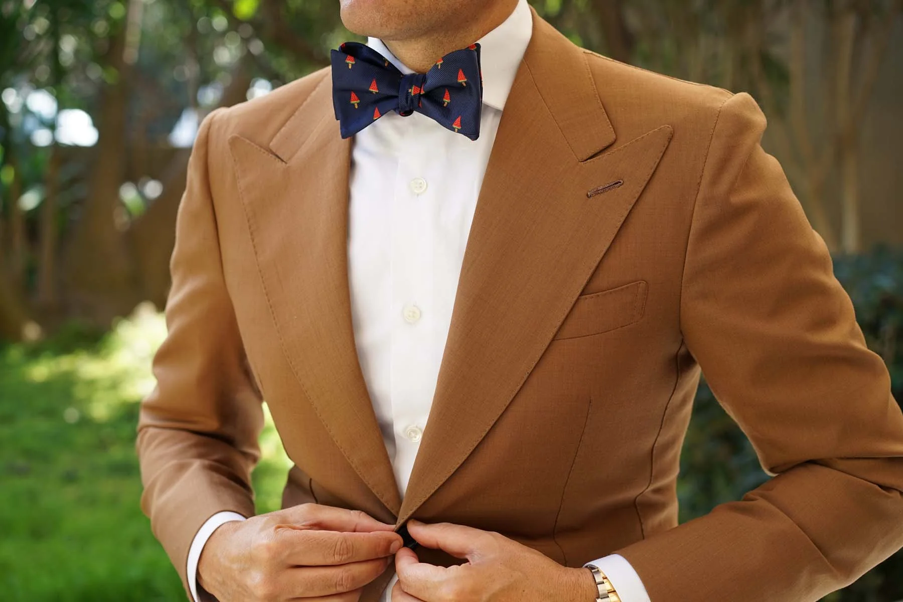 Watermelon Popsicle Self Bow Tie - Image 4