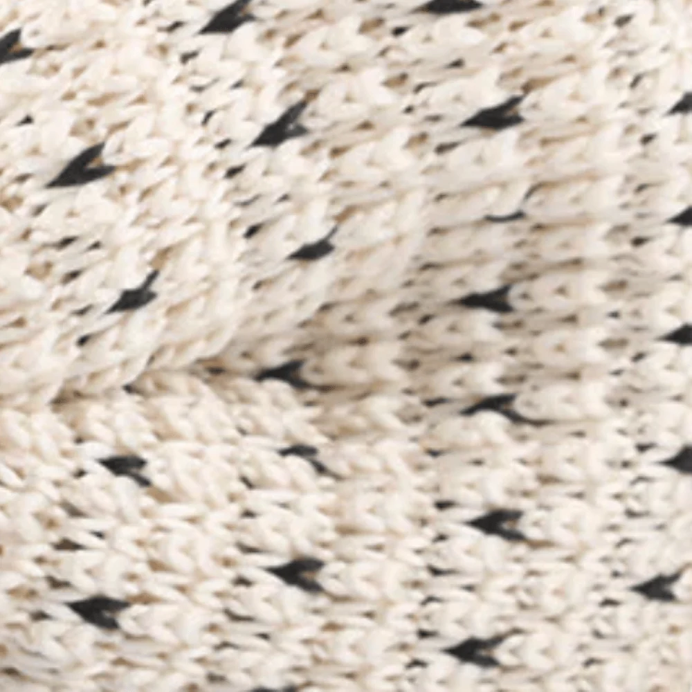 White Jon Snow Knitted Bow Tie - Image 2