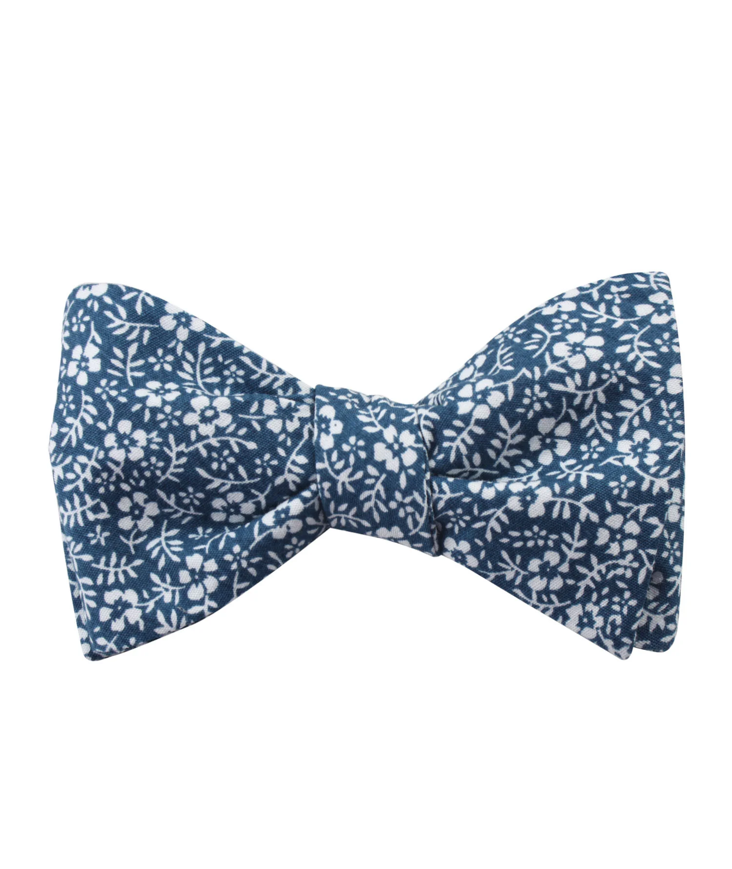 White Orchid Floral Self Bow Tie - Image 2