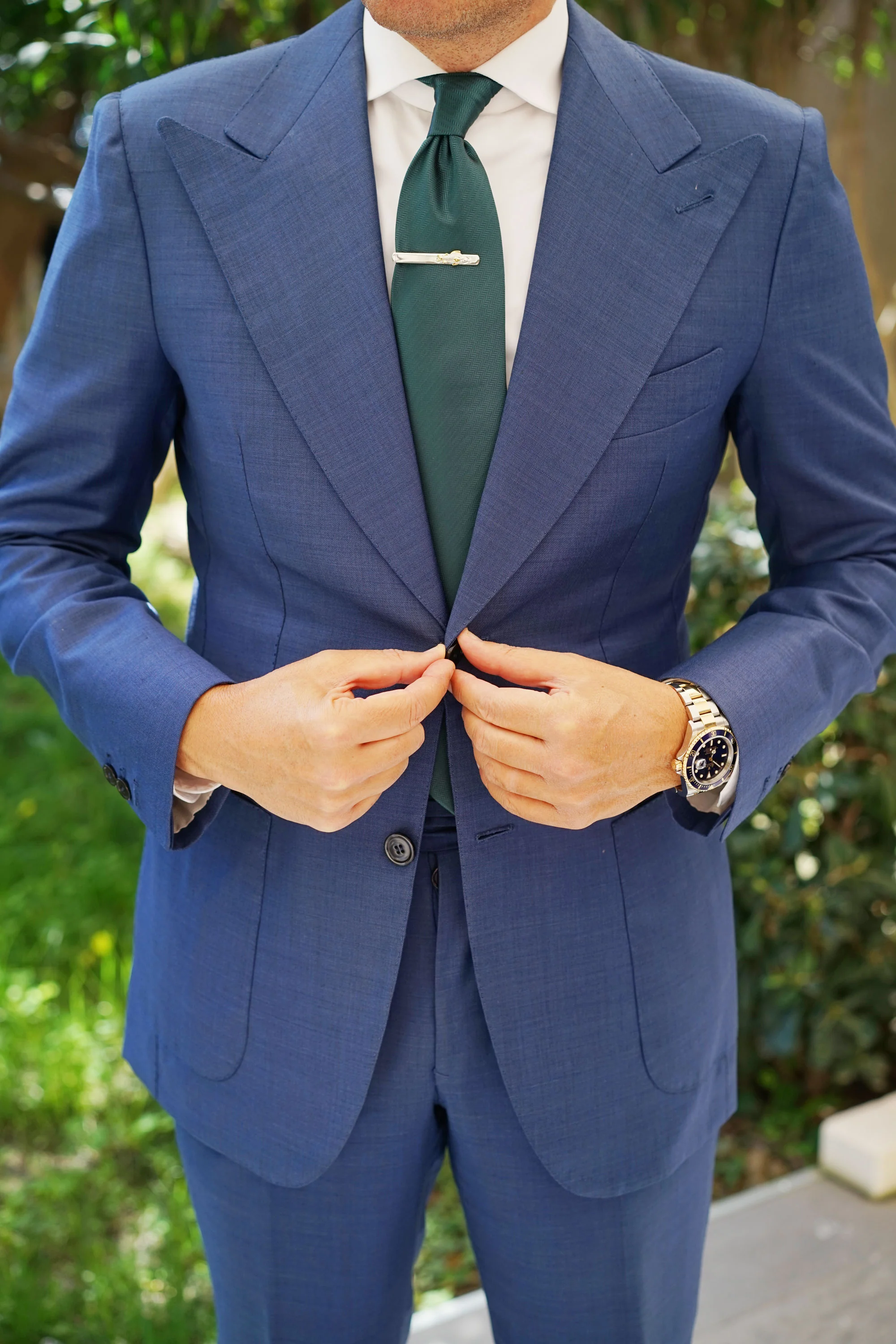 White Sea Bass with Gold Accents Tie Bar - Image 5