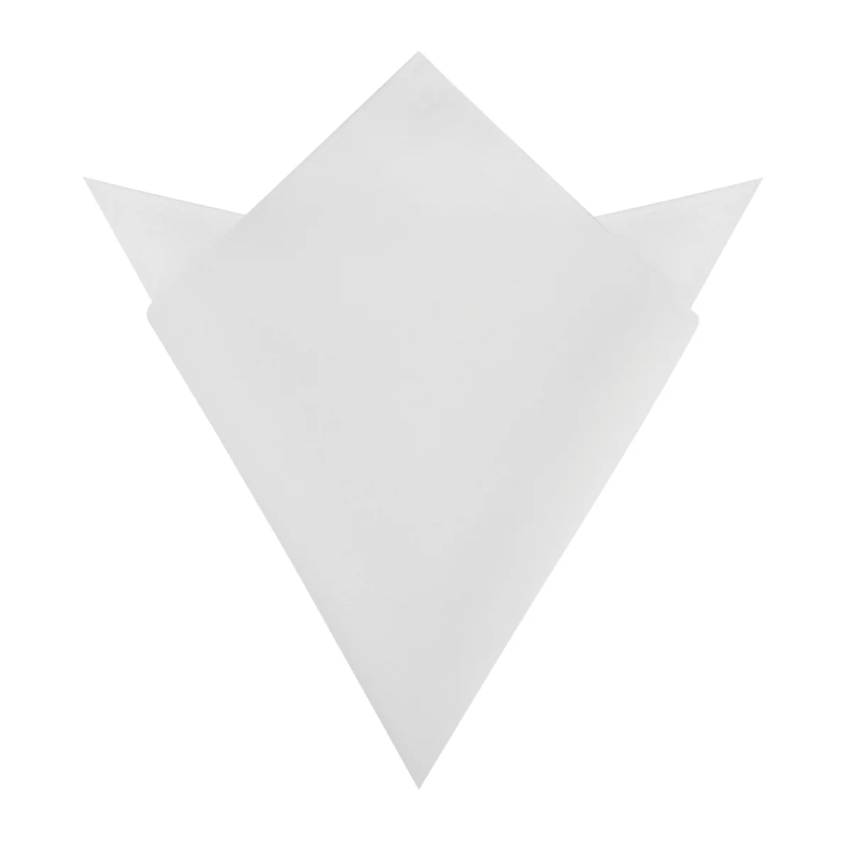 White Velvet Pocket Square