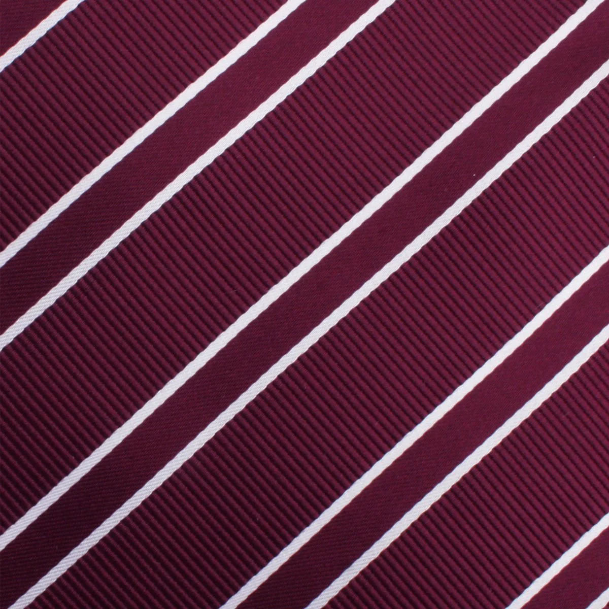 Wine Burgundy Double Stripe Kids Bow Tie - Image 2