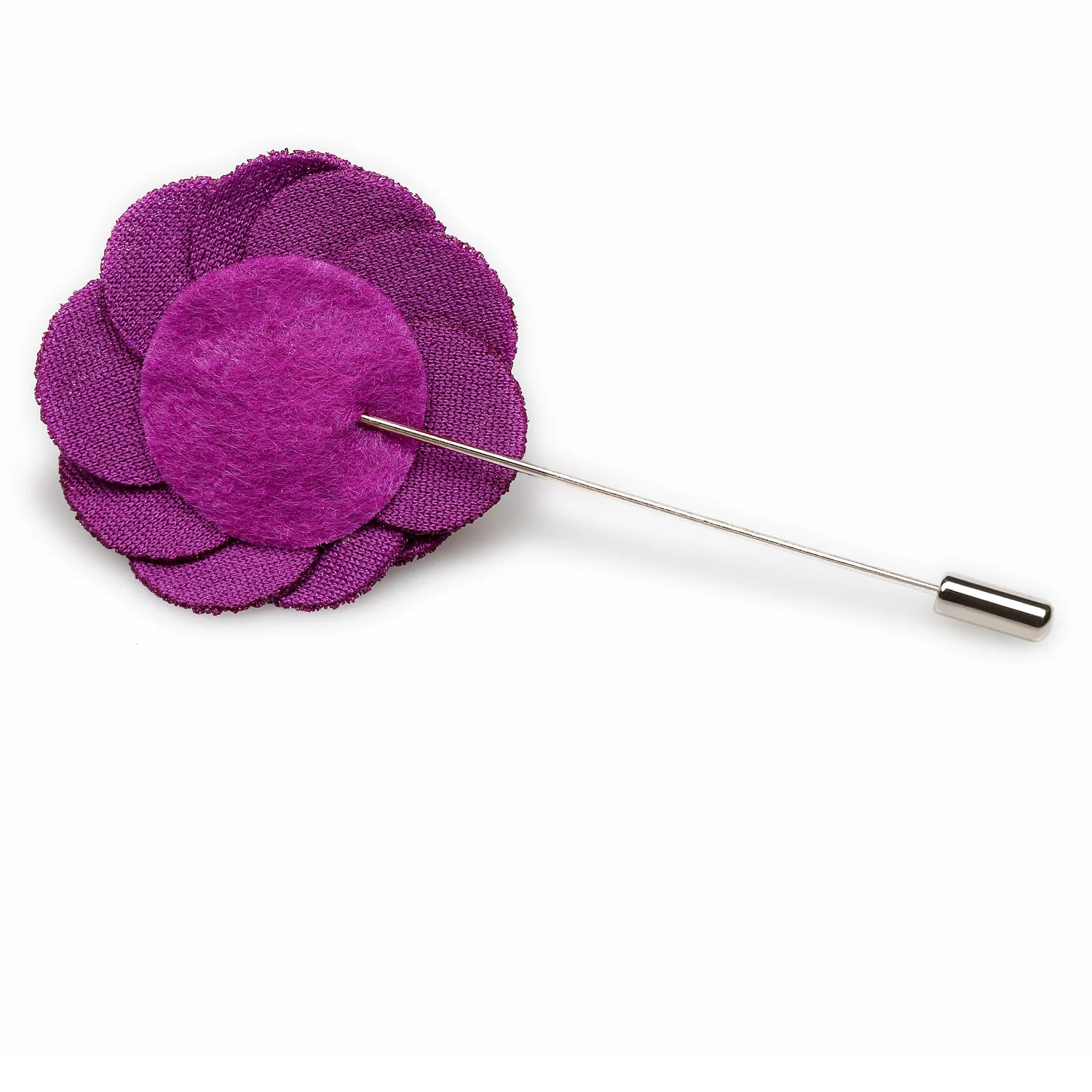 Wine Purple Lapel Flower - Image 2