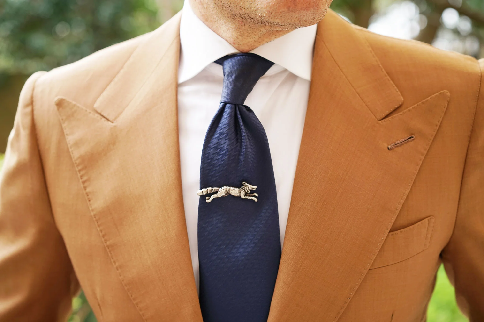 Winter Sprinting Fox Silver Tie Bar - Image 8