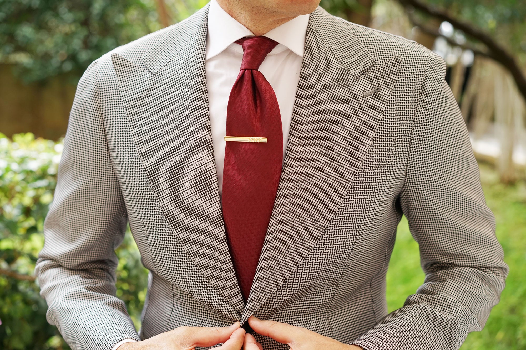 Wiseman Gold Tie Bar - Image 3