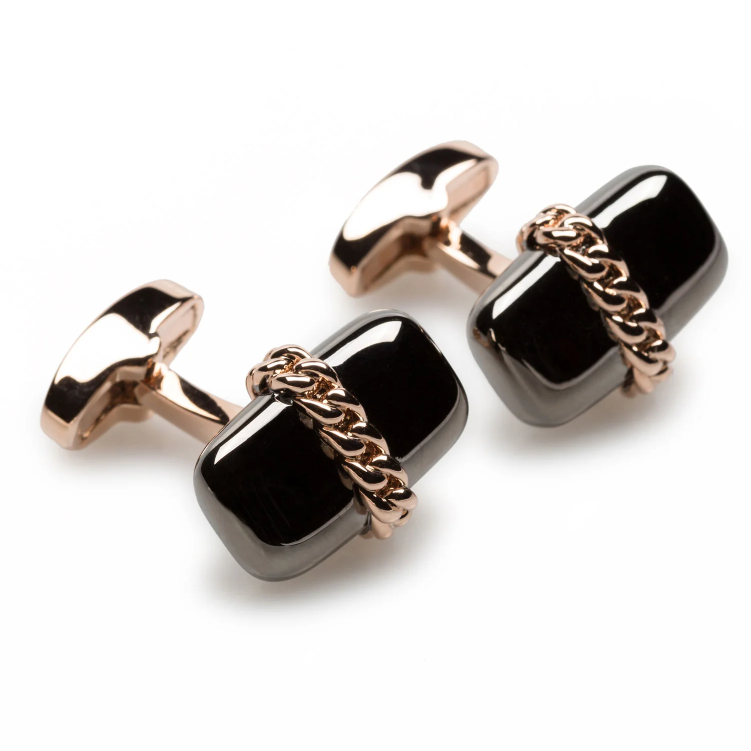 Yamaguchi Rose Gold Cufflinks - Image 2