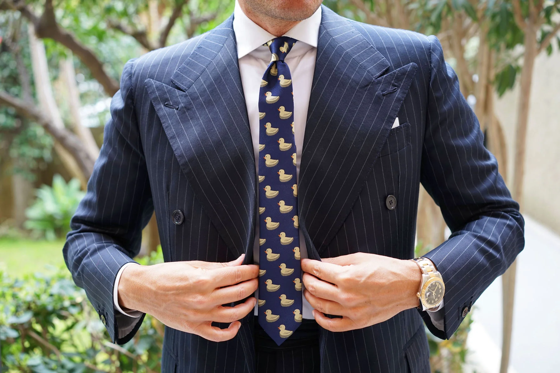 Yellow Duck Skinny Tie - Image 6