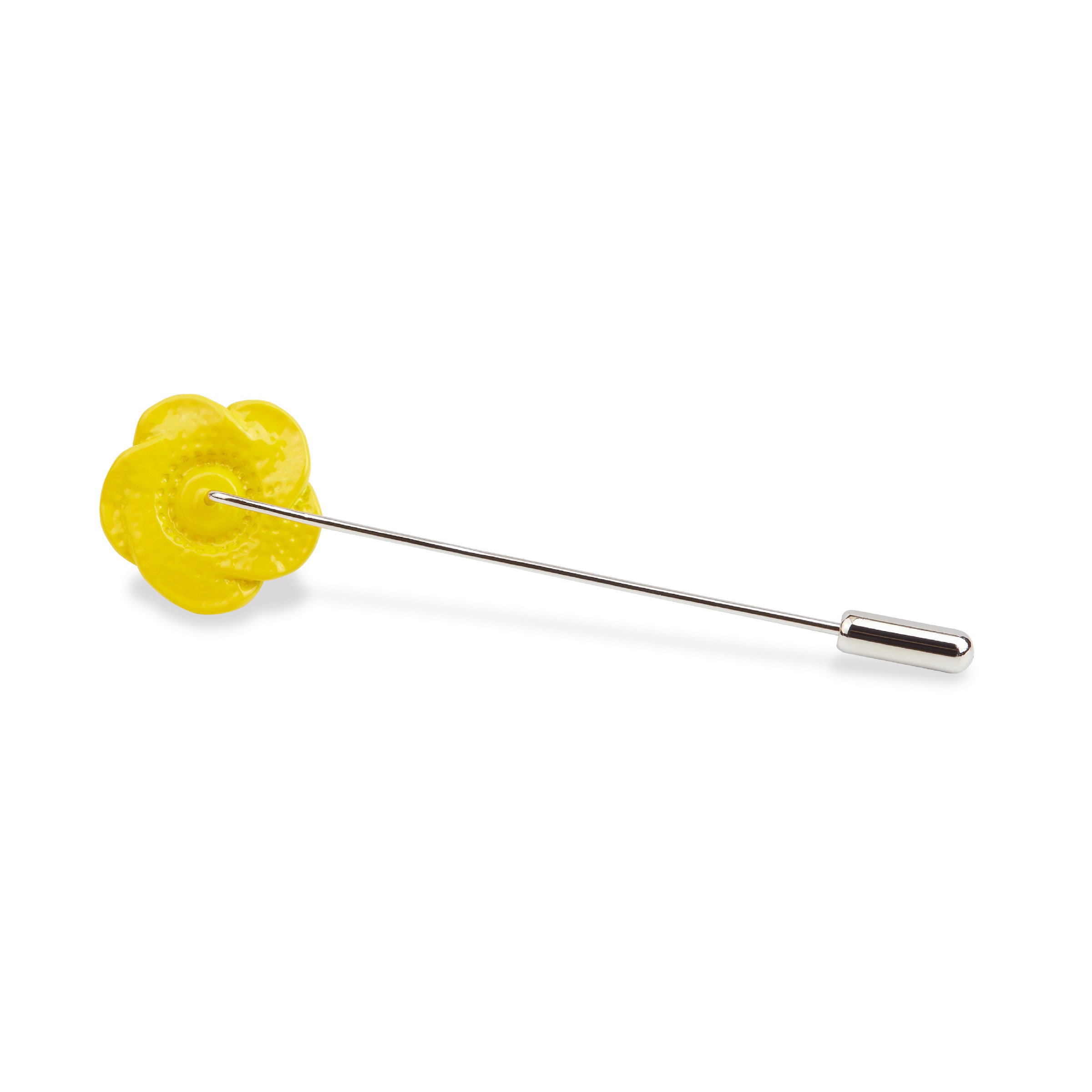 Yellow Rose Metal Lapel Pin - Image 2