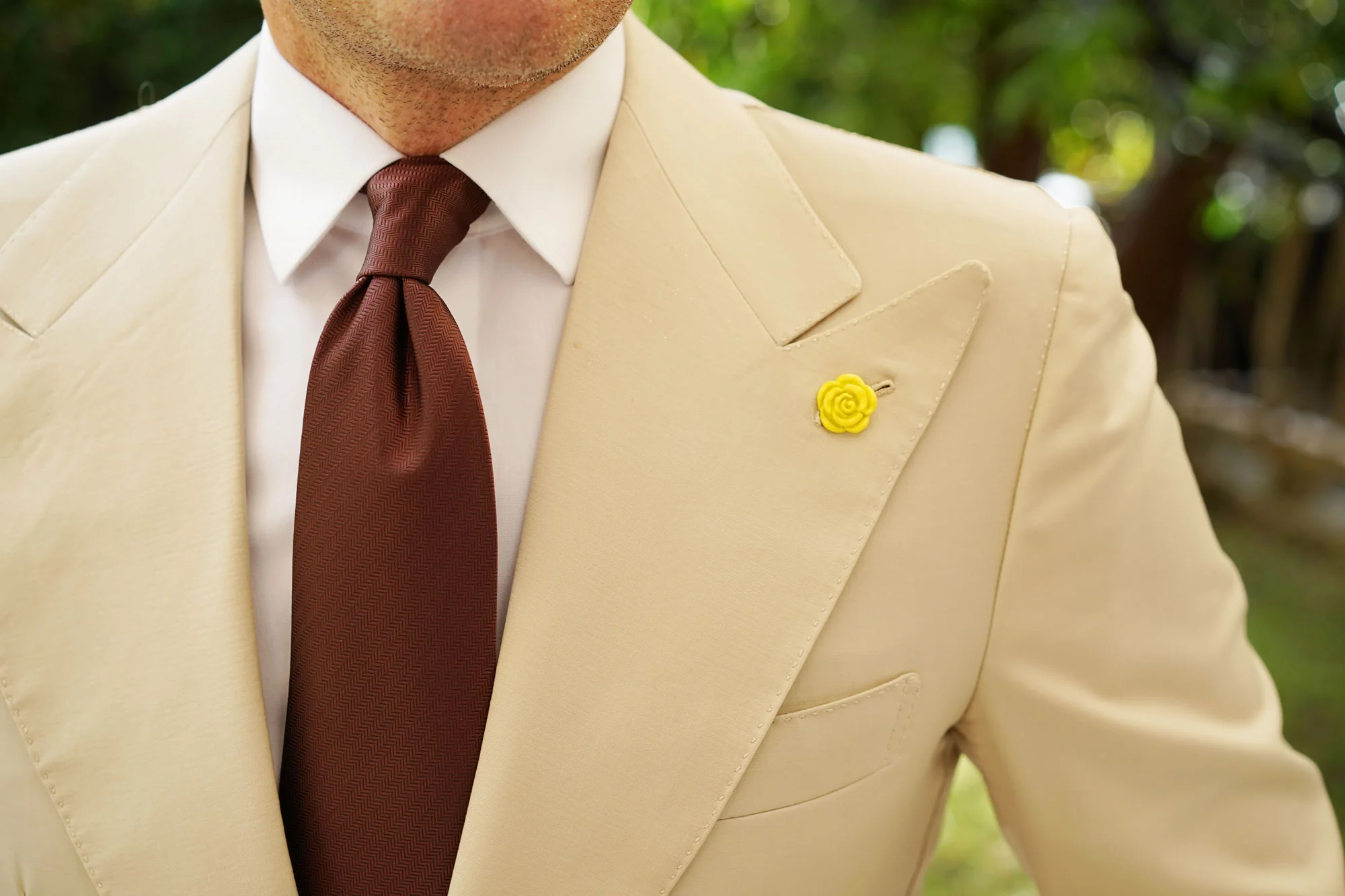 Yellow Rose Metal Lapel Pin - Image 7