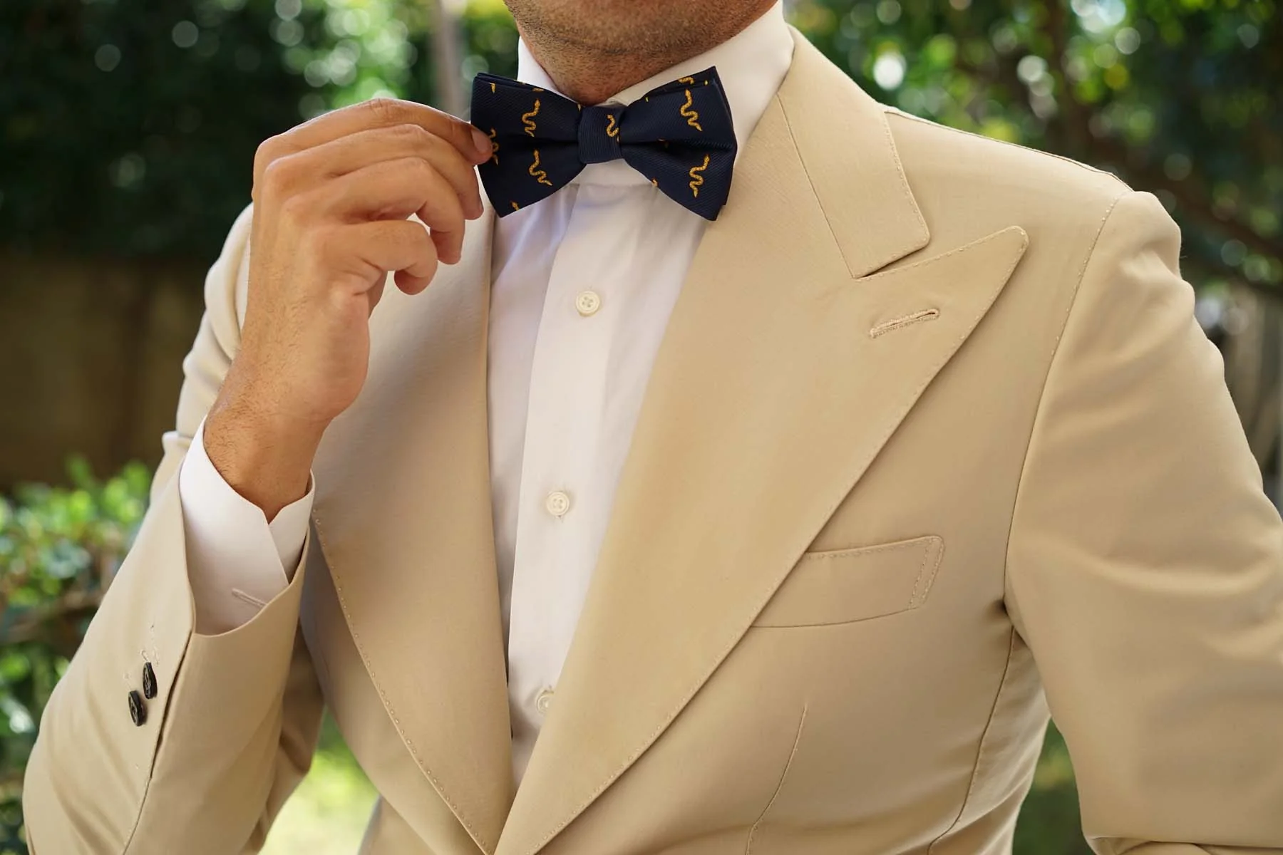 Yellow Snake Bow Tie - Image 8