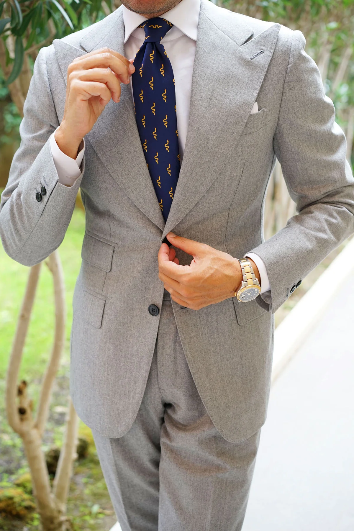 Yellow Snake Necktie - Image 10